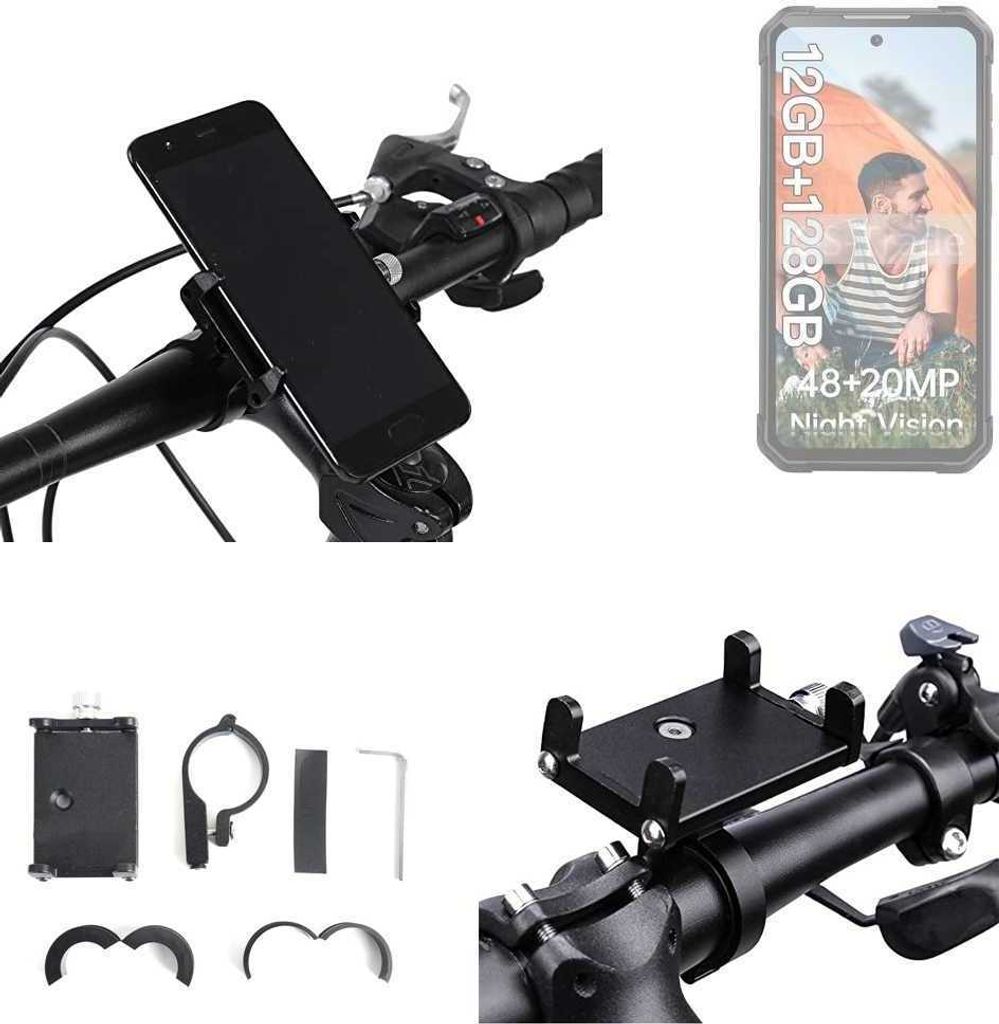 K-S-Trade Handyhalterung für das Fahrrad kompatibel mit iiiF150 Air1 Pro Halter Lenkstange Fahrradhalterung Motorrad Bike Mount Befestigung