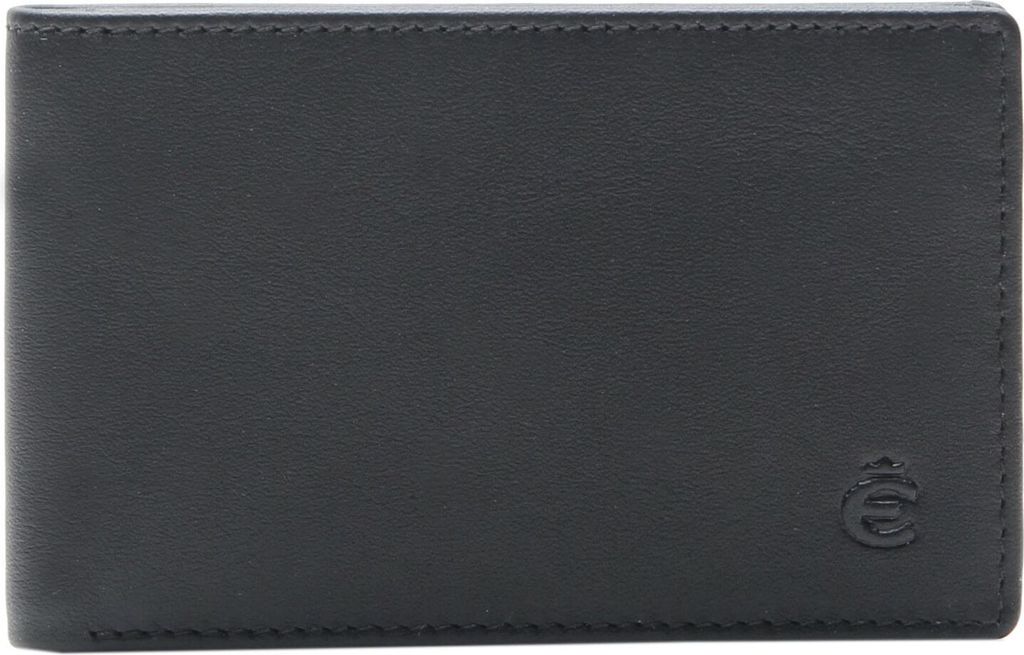 Esquire Leder Kartenetui Logo Credit Card Holder Black schwarz