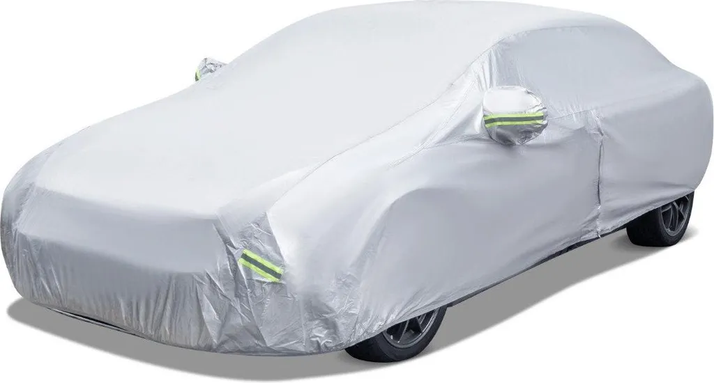 Bâche de voiture contre rayures et météo avec fermeture éclair latérale