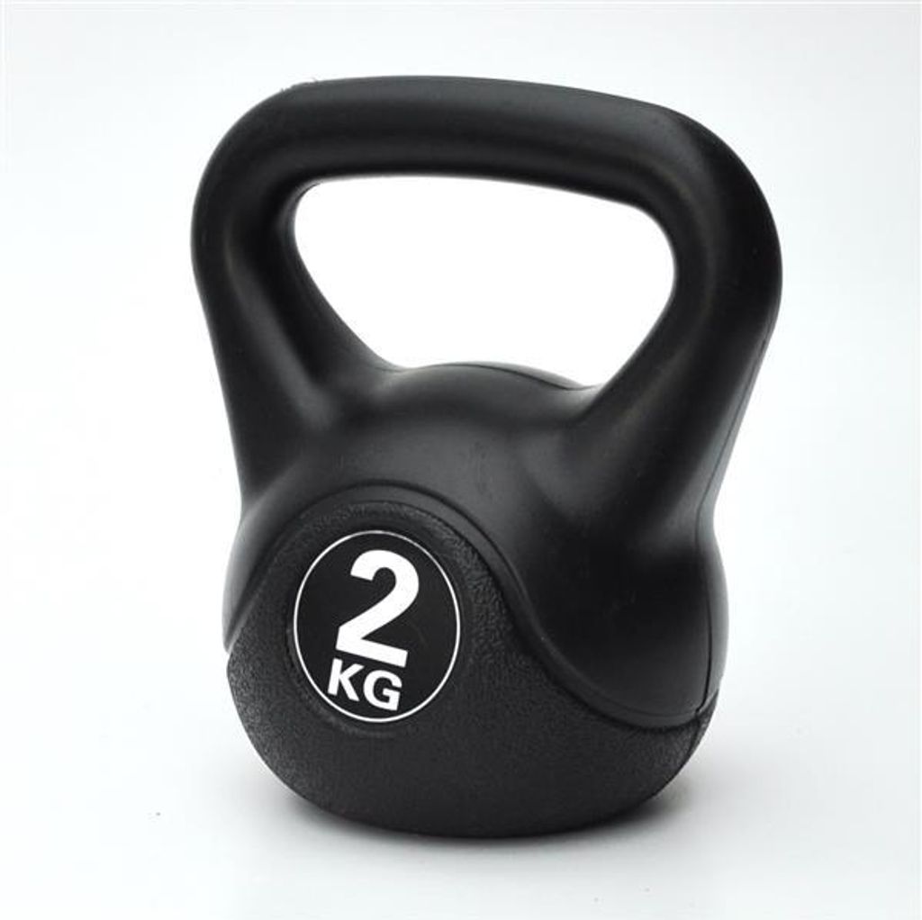 Kettlebell 2 kg, 11x11x16 cm (L x B x H), max. Griffdicke 2 Produktbild 