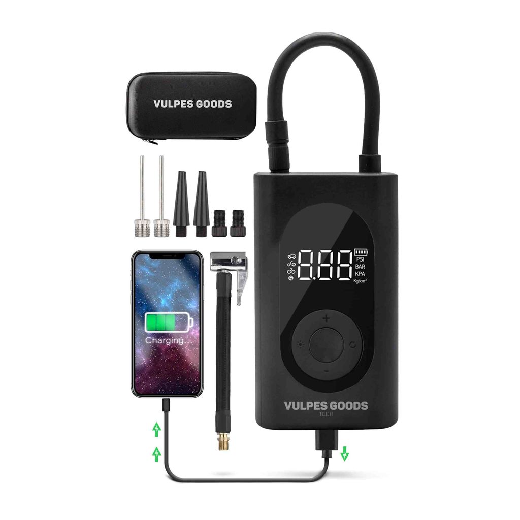 Vulpes Goods Luftkompressor, Tragbarer Kompressor, 6400mAh, Produktbild 