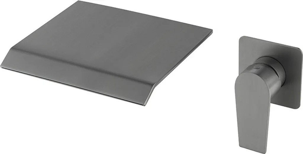 Robinetterie Murale Cascade Bronze pour Lavabo et Vasque à Poser
