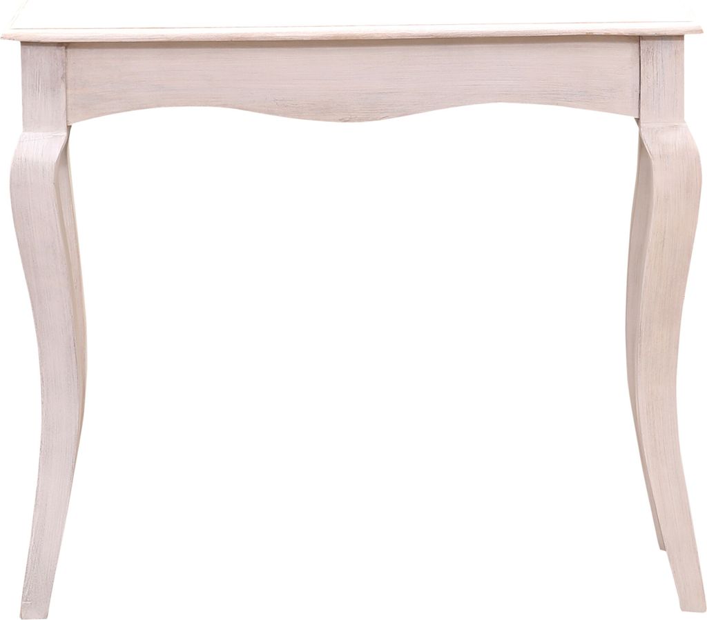 Marrakesch Vintage Konsolentisch Kommode in Weiß aus Holz 90cm breit und 30cm schmal | Stilvolle Konsole Elifo als skandinavische Möbel für Wohn...