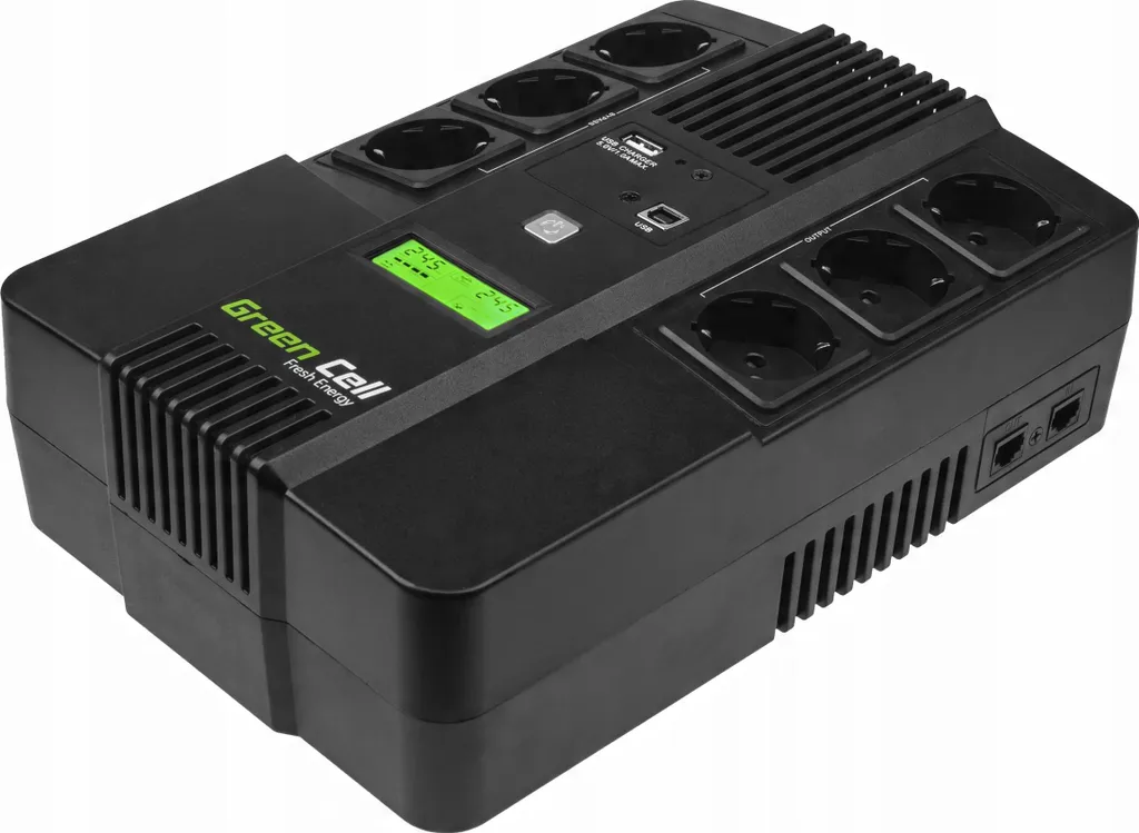Onduleur Green Cell AiO 800VA LCD Line-Interactive 480W 6 Prises CA - 2