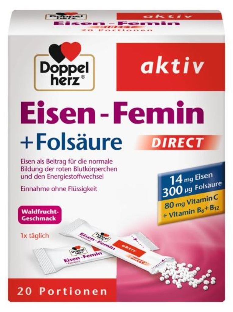 Doppelherz Eisen-Femin direct, 20 pcs PEL Image du produit 