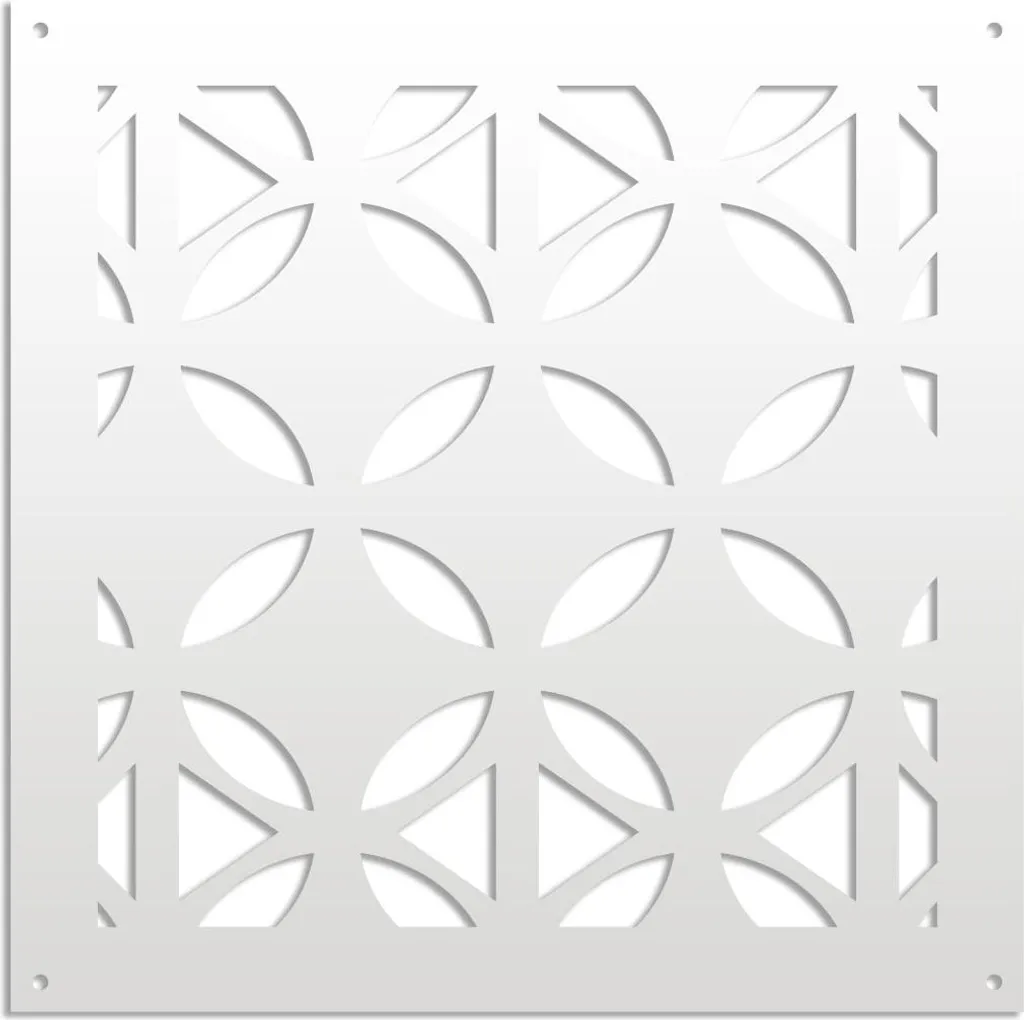 Pannello ALIEN PVC Traforato 48x48 Spessore 10mm - Bianco Universale