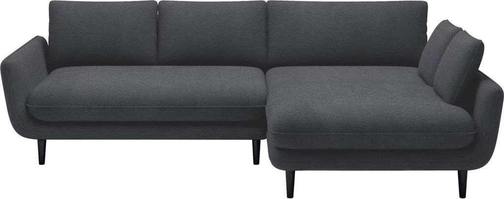 DOMO-HOME Ecksofa mit Schlaffunktion SOLANO – Elegantes Skandinavisches Ecksofa 260x167cm| Bettkasten und Holzbeinen für Komfort und Stil | Hoch...