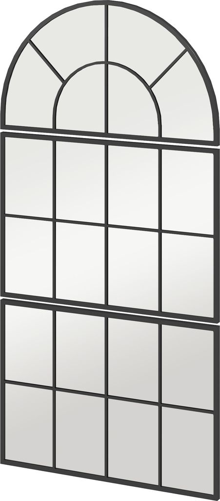 Lustro ścienne HOMCOM 76 x 53 cm Lustro z metalową ramą Zdjęcie produktu 