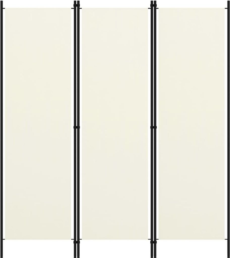 A three-panel room divider is shown against a white background.