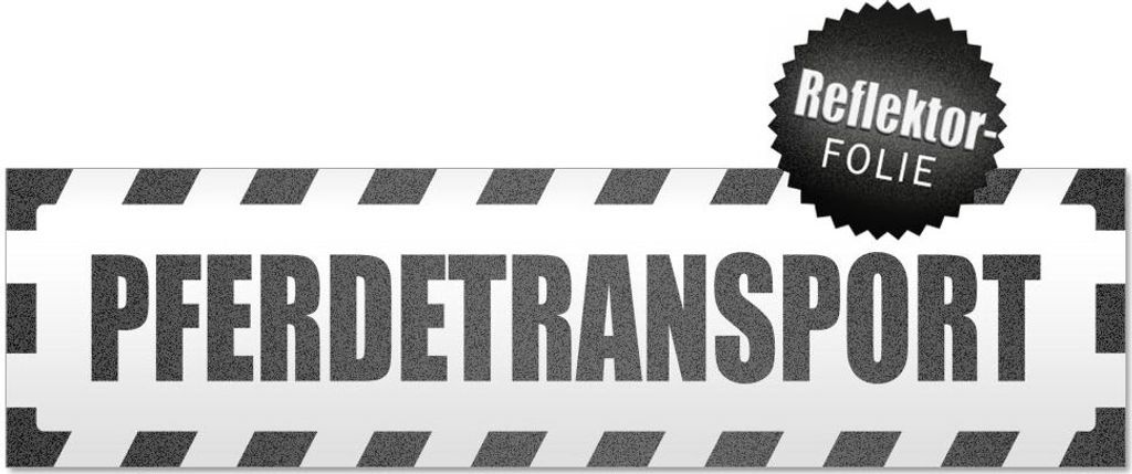 Pferdetransport gestreift Magnetschild Schild magnetisch