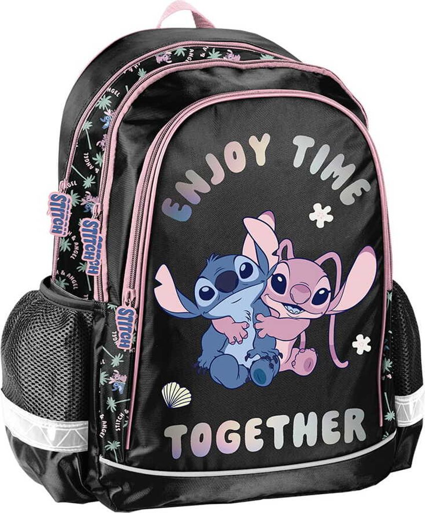 Paso | Školský batoh Disney Stitch - Black-Pink - Obrázok produktu 