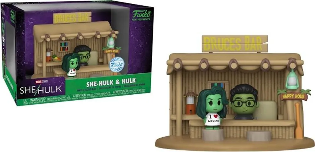 Mini Moment Funko Pop She-Hulk Bar Scene Figurine Vinyle FK66875