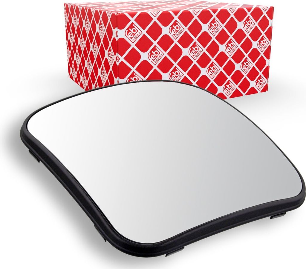 FEBI BILSTEIN Spiegelglas Weitwinkelspiegel 49928 beidseitig passend für MERCEDES-BENZ Intouro (O 560) 15mm 200mm 200mm 0,390kg