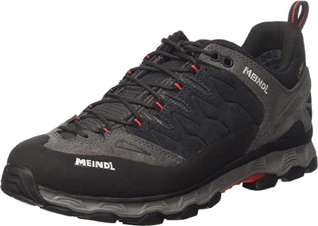 A single hiking shoe is shown against a white background.