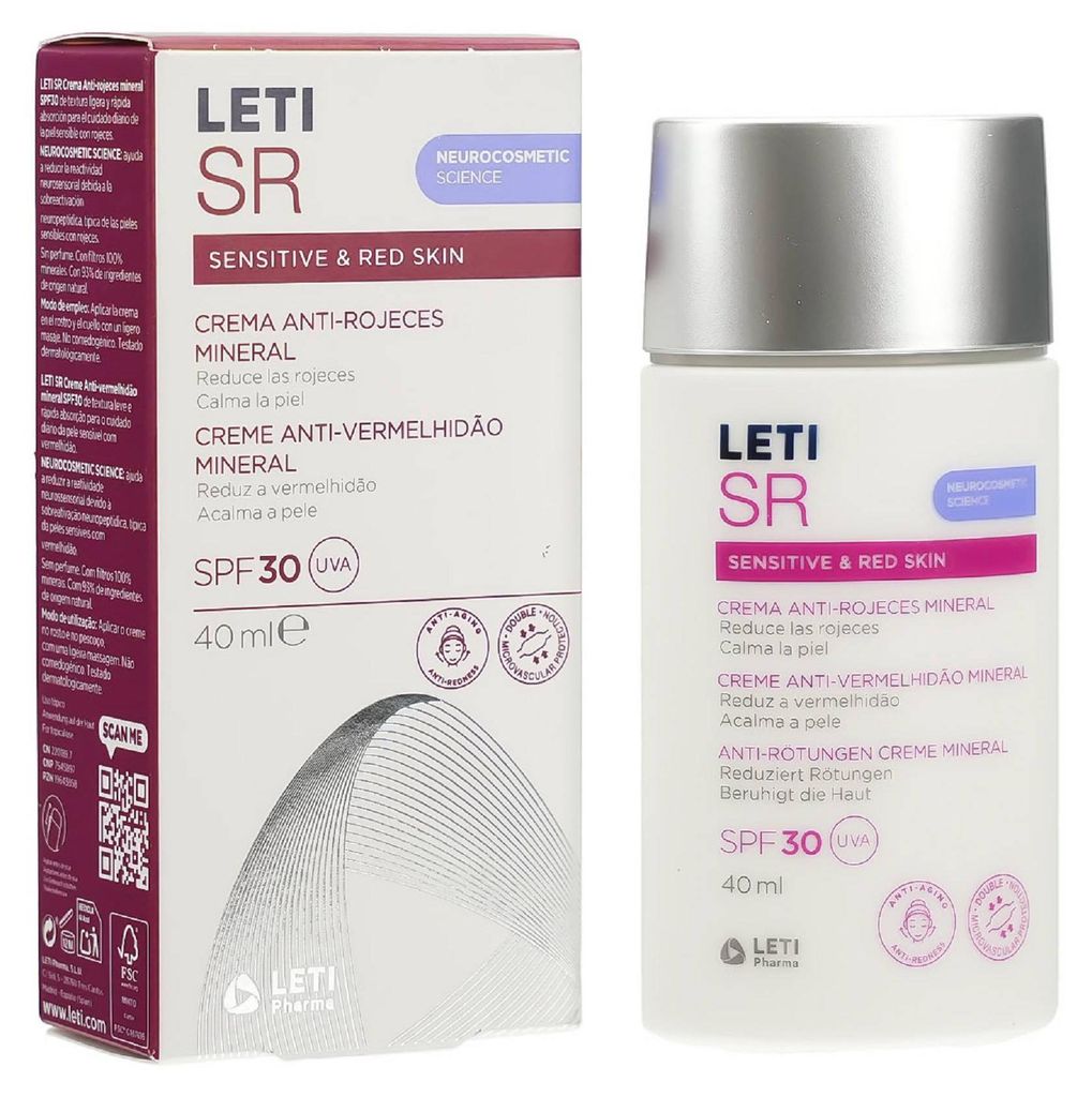 LETI SR Anti-Rötungen Creme Mineral SPF 30 40ml PZN 19643858