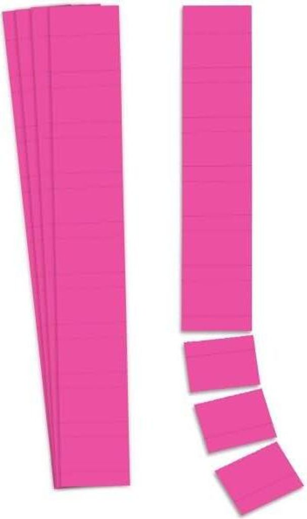 Ultradex Einsteckkarte Planrecord 140414 40x32mm magenta 90 St./Pack.