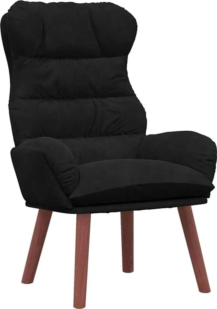 Poltrona Relax Nera vidaXL 69cm | Il Tuo Nuovo Angolo Lettura in Velluto