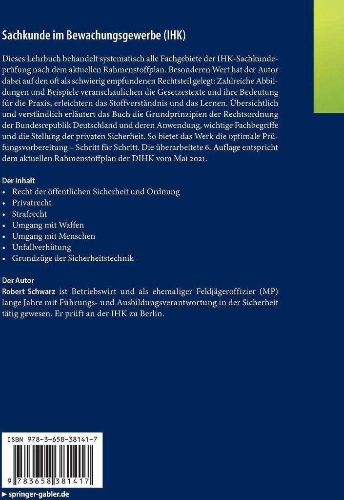 Sachkunde im Bewachungsgewerbe (IHK)
