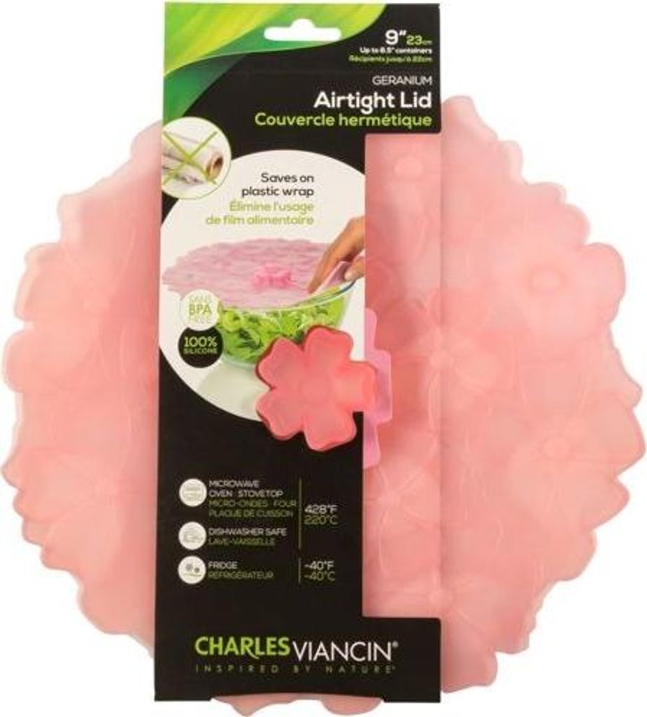 Charles Viancin 7402 Geranium Silikon-Deckel 23 cm pink