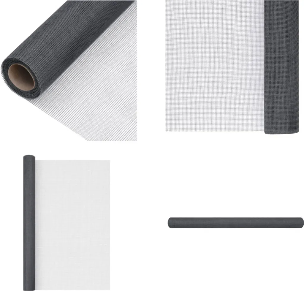 Rotolo Zanzariera 100x500 cm vidaXL Grigio | Fibra di Vetro Anti-UV