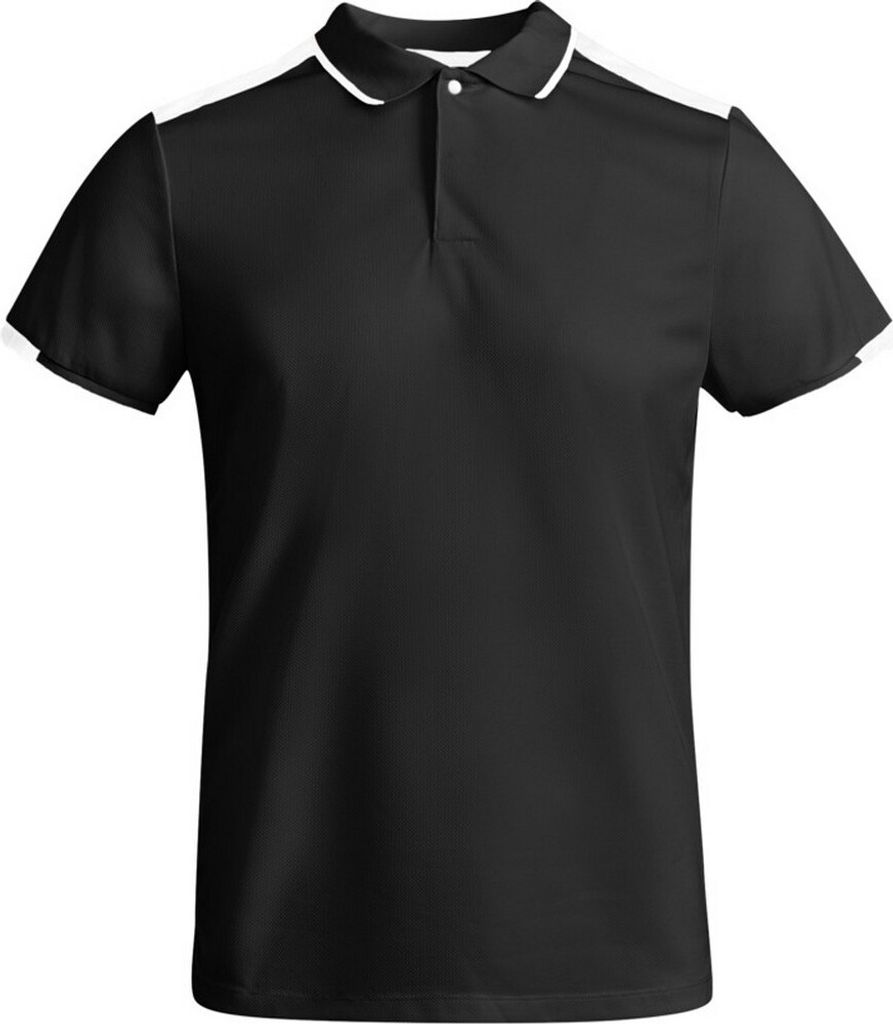 Roly - "Tamil" Poloshirt für Kinder kurzärmlig PF4493 (128) (Schwarz/Weiß)