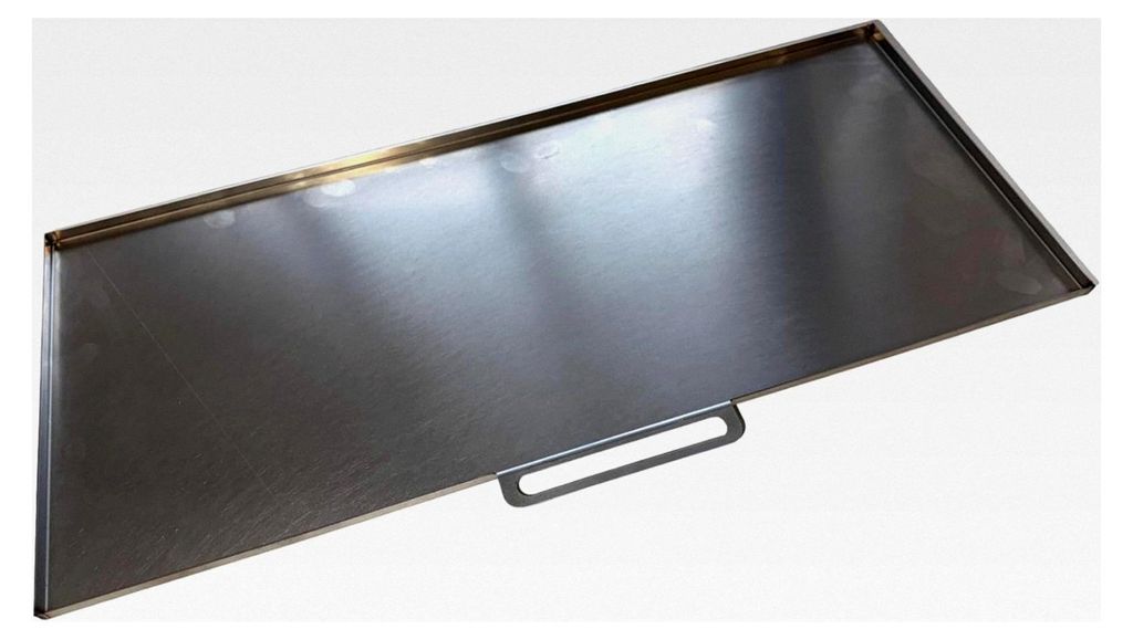Edelstahl Fettauffangblech für Gasgrill Enders Boston 4 Pro (625 x 268 x 10 mm) auch Aldi Modell 55092 (Nicht für Black Edition! Bitte Maße prü...