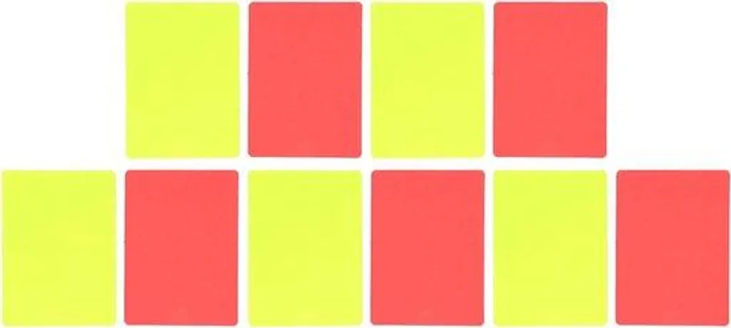 Set d'Arbitrage Football avec Cartons Jaunes et Rouges d'Avertissement