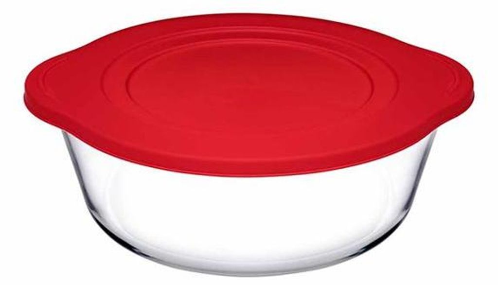 Paşabahçe Borcam plat rond en verre borosilicaté avec Image du produit 