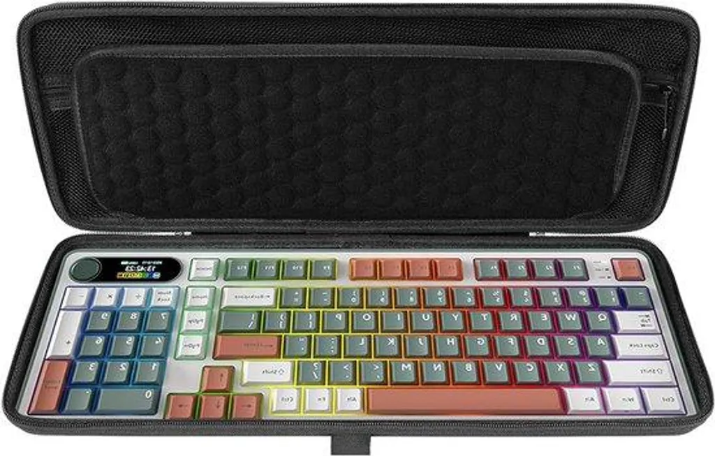 Étui rigide pour clavier sans fil Allecto Plus housse de transport noire