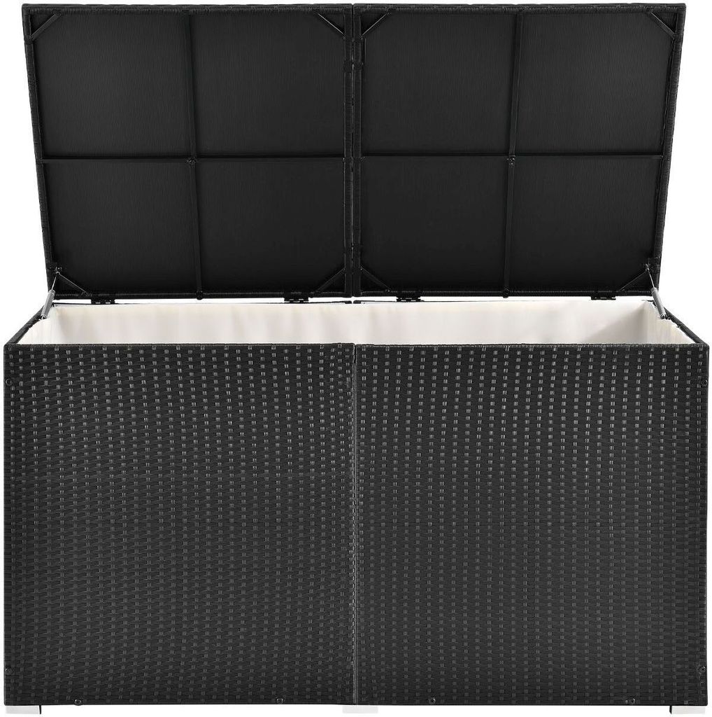 Juskys Polyrattan Auflagenbox Ikaria 950 L inkl. Deckel mit Produktbild 7
