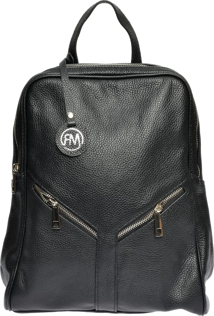 Sac à Dos Femme Noir Roberta M RM 1588 Chic pour Travail et Quotidien