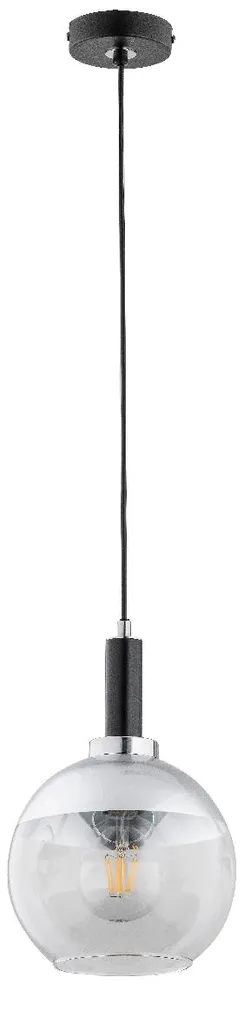 Suspension Métal Noir ADRIA 90 cm - Luminaire Rond Moderne IP20 Alfa