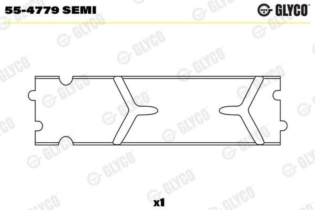 GLYCO Pleuelbuchse 55-4779 SEMI für FIAT GRANDE PUNTO (199) 22,1mm