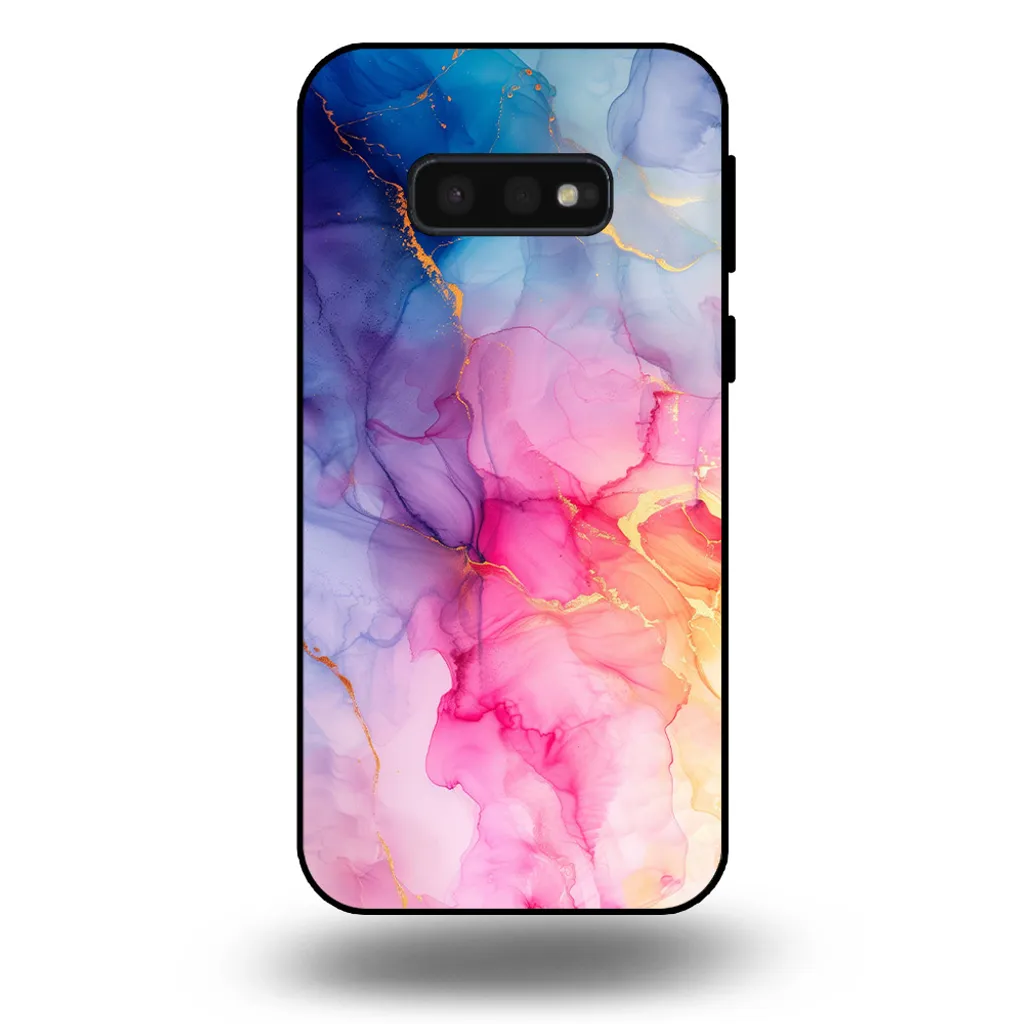 Custodia Samsung S10E Marmo Arcobaleno - Cover TPU Morbida Smartphonica