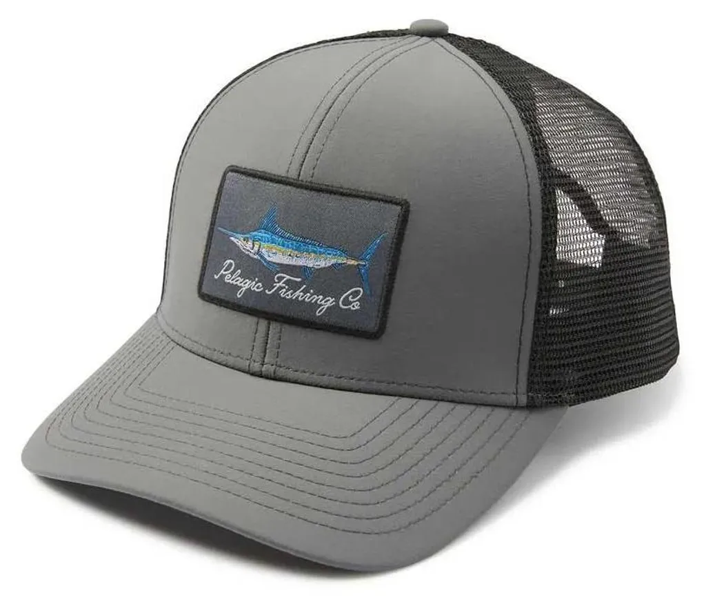 Casquette Pelagic Marlin Flybridge Goione Grise Réglable Taille Unique