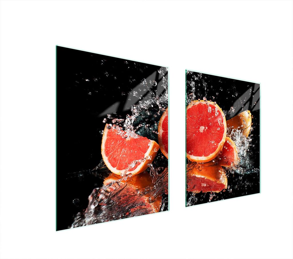 Glasschutzplatte Für Herd 85X52 Grapefruit