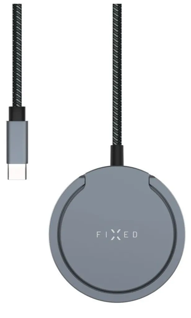 Chargeur sans fil de bureau FIXED MagPad Pro gris pour iPhone - 2