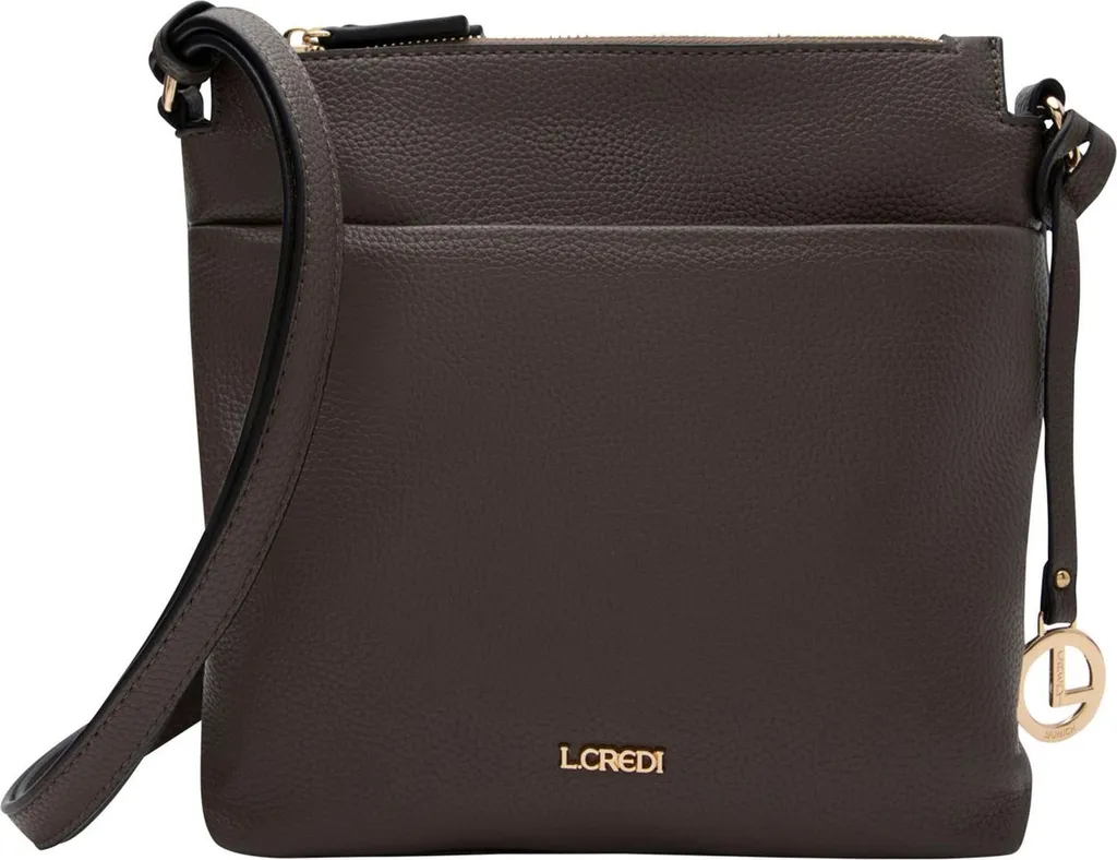 L.CREDI Ella Crossbodybag Dark Taupe - Sac à épaule bandoulière chic