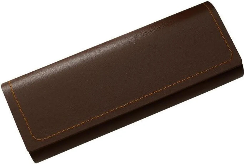 INF Custodia Occhiali Retrò Marrone | Accessorio Vintage di Alta Qualità