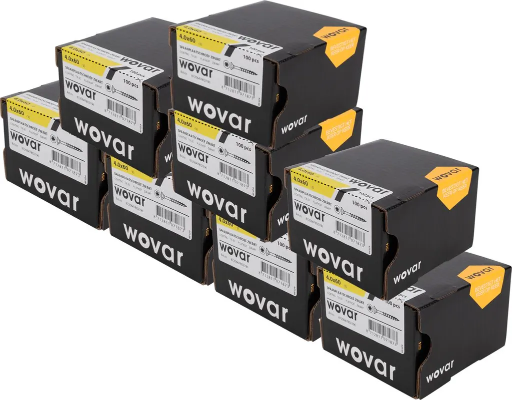 Vis à bois terrasse noires 4x60 mm Torx avec pointe entaille - 800 vis