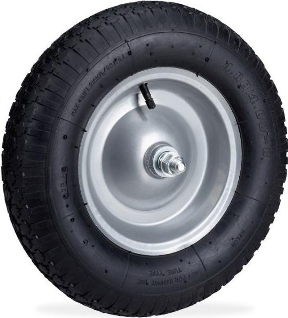 Rad für Schubkarre 4.80 4.00-8 inkl. Achse