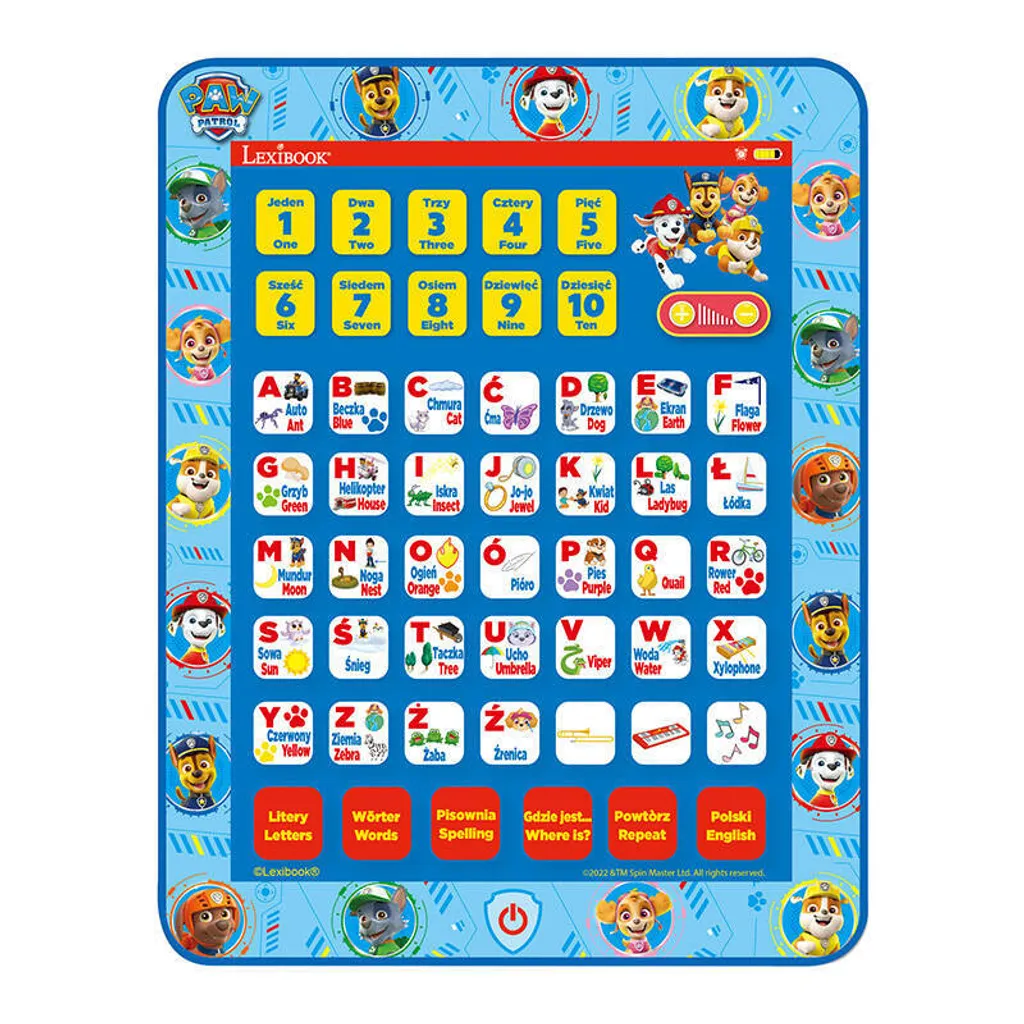 Lexibook Tablette interactive Psi Patrol polonais anglais pour enfant