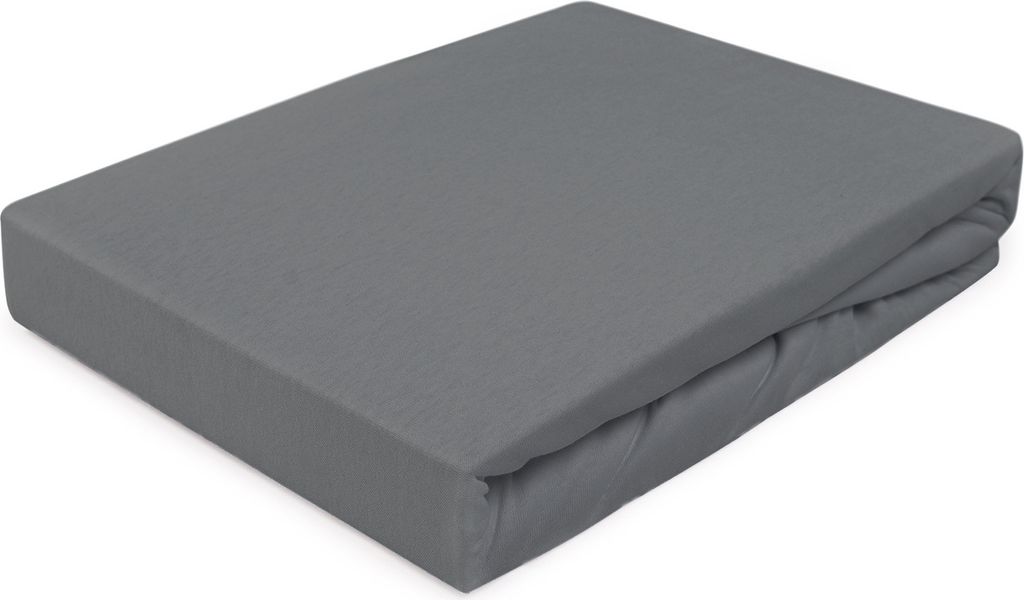 Prostěradlo s gumičkou, žerzej 90x200cm šedé Obrázek produktu 1