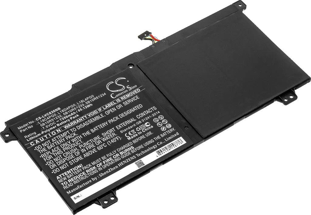 Batteria Business per Lenovo Yoga Chromebook C630 56Wh L18D4PG0