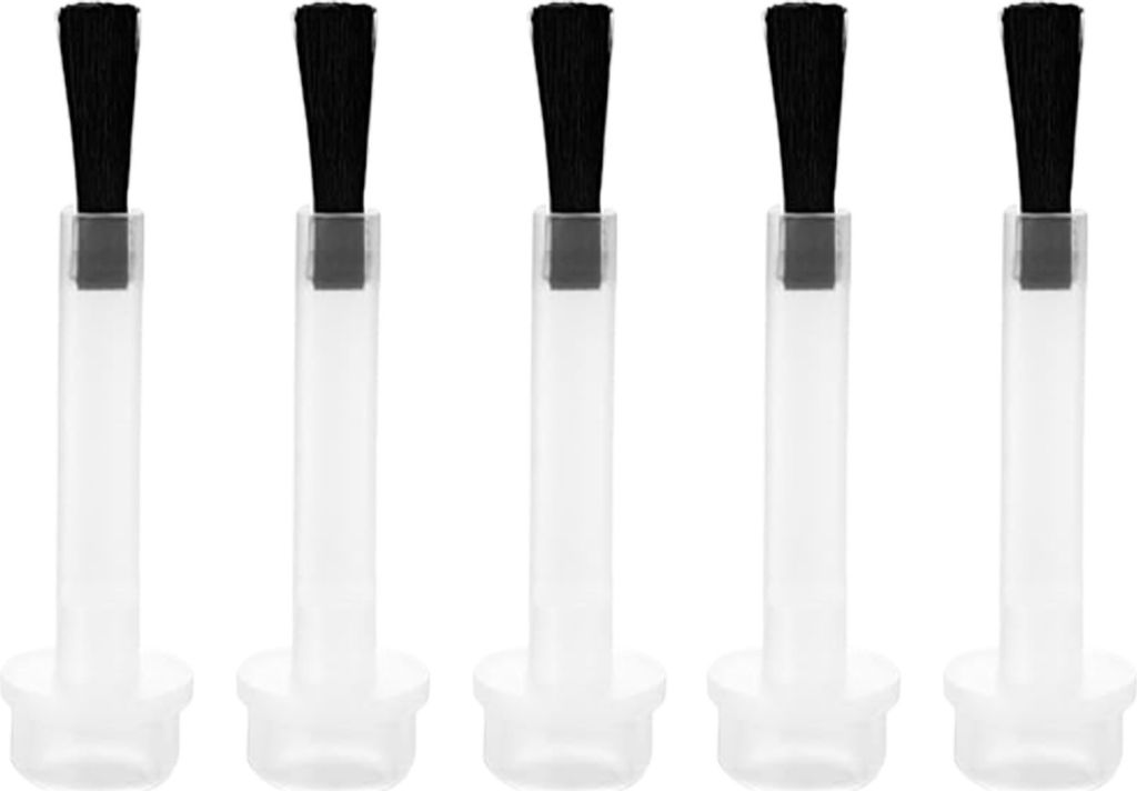 100-teiliges Nagellack-Ersatzpinsel-Set, Tauchpulver-Flüssigkeitspinsel, weiche Borsten, Einweg-Mini-Nagelkunstpinsel, Gel-Nagellack-Applikator, B...