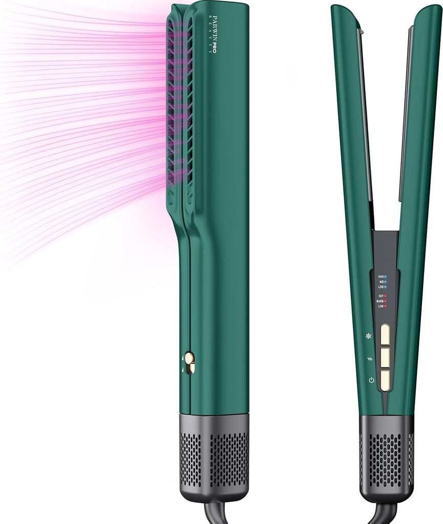 Air Haarglätter, PARWIN PRO BEAUTY Ionen Air Glätteisen, Nass bis Trocken, Ohne Heizplatten, Glätten mit Luft, Max.ca. 160 ?, für Mittleres Haa...