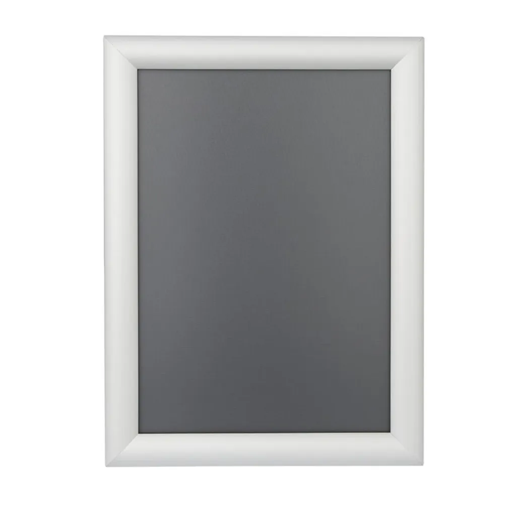 Cadre de menu A4 aluminium avec système clic-clac et vitre antireflet
