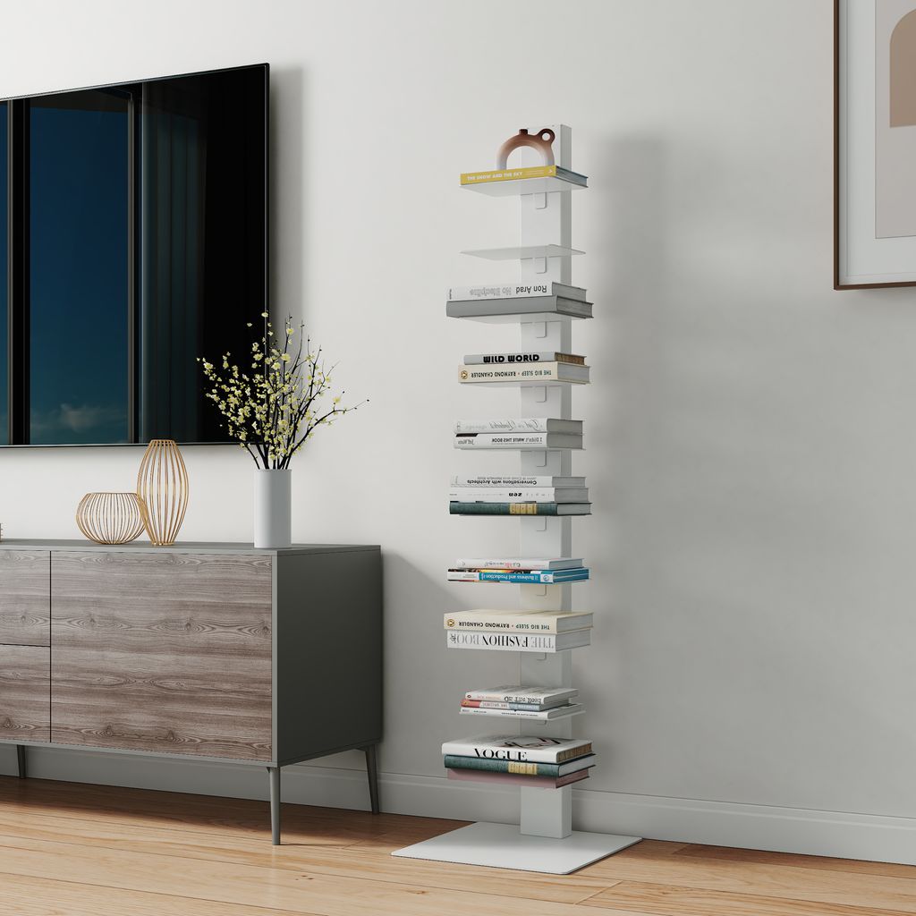 Scaffale 'Eksjö' 150x39x39 cm Bianco Immagine del prodotto 