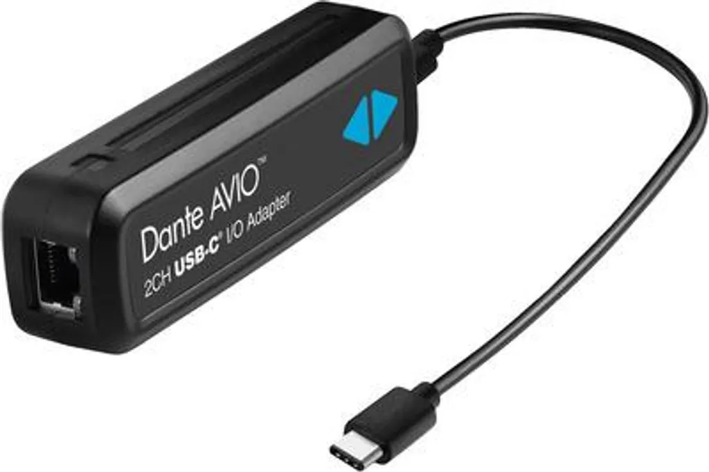 Interface Dante USB-C MONACOR ADP-USBC-2X2 pour Réseau Numérique