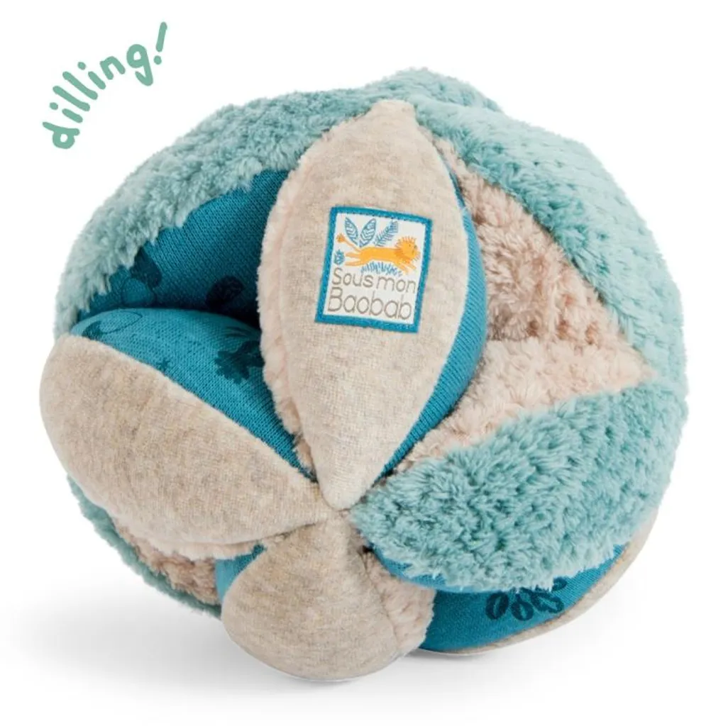 Balle sensorielle multi-textures Moulin Roty - Coton et velours doux